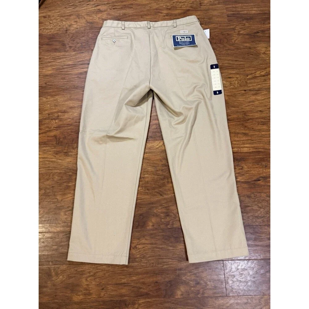 Polo Ralph Lauren Men's 40x32 Stretch Straigt fit Chino Pants Classic Cotton